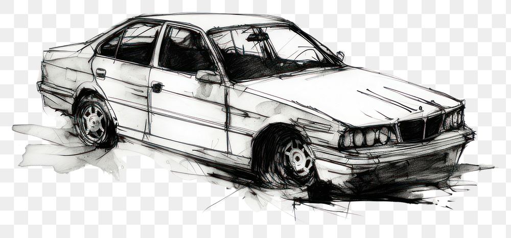 PNG Car drawing vehicle sketch. AI generated Image by rawpixel.