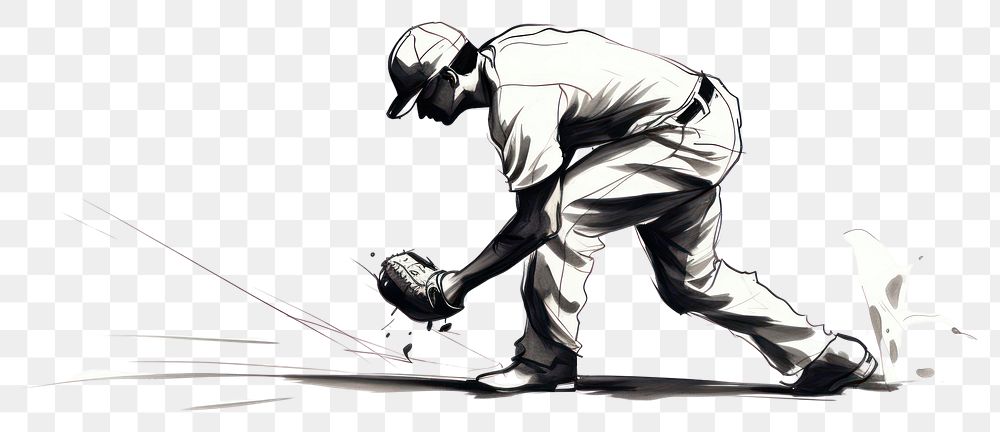 PNG Baseball drawing baseball sports. AI generated Image by rawpixel.