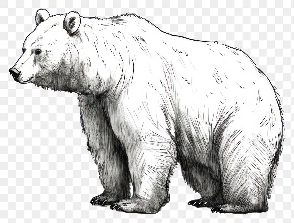 PNG Bear drawing bear wildlife. 