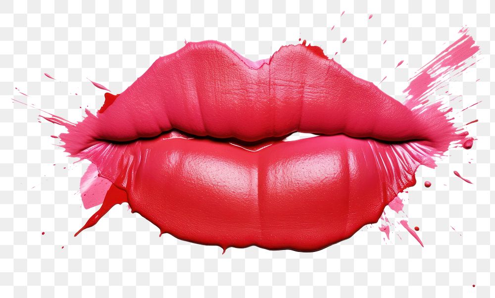 PNG Lipstick lipstick white background splattered. AI generated Image by rawpixel.