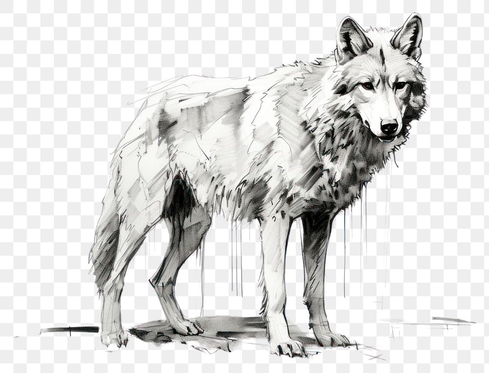 PNG Wolf drawing wolf animal. | Free PNG - rawpixel