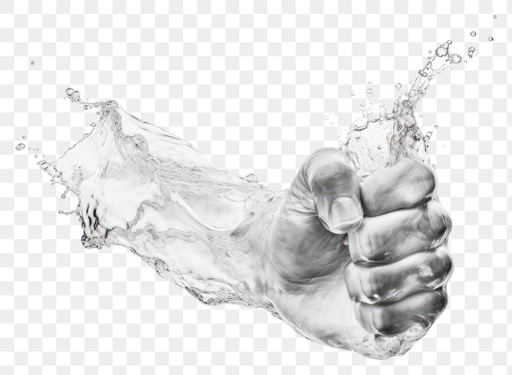 PNG Fist finger sketch white. AI generated Image by rawpixel.