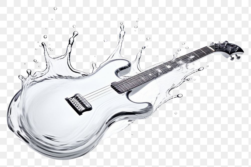 PNG Guitar guitar white background enjoyment. AI generated Image by rawpixel.