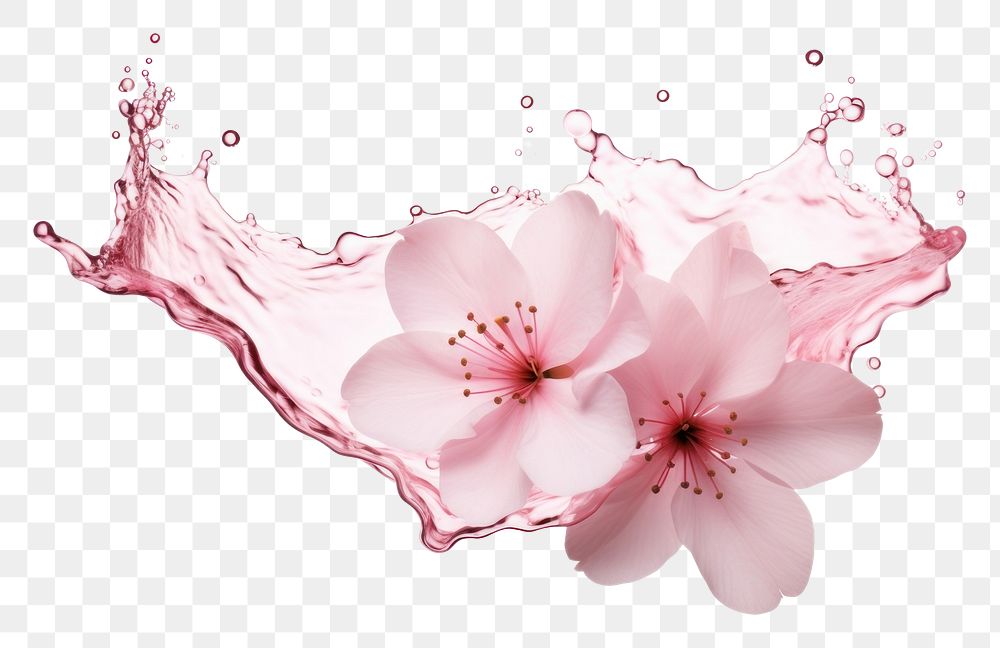 PNG Sakura blossom flower petal. AI generated Image by rawpixel.