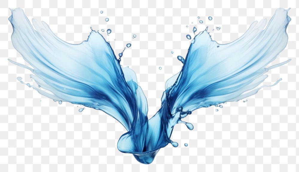 PNG Wings flowing water simplicity. AI generated Image by rawpixel.