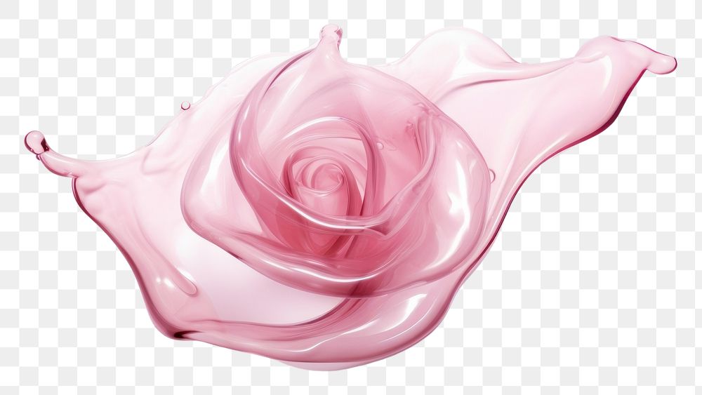 PNG Rose flowing flower shape