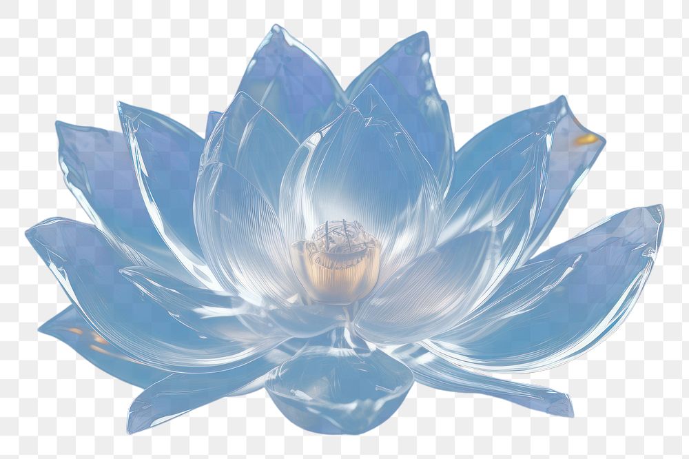 PNG Lotus flower plant blue. AI generated Image by rawpixel.