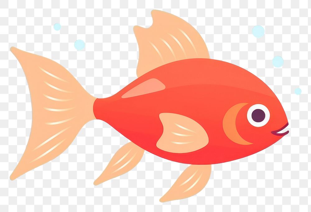 PNG Fish swimming goldfish animal pomacentridae. AI generated Image by rawpixel.