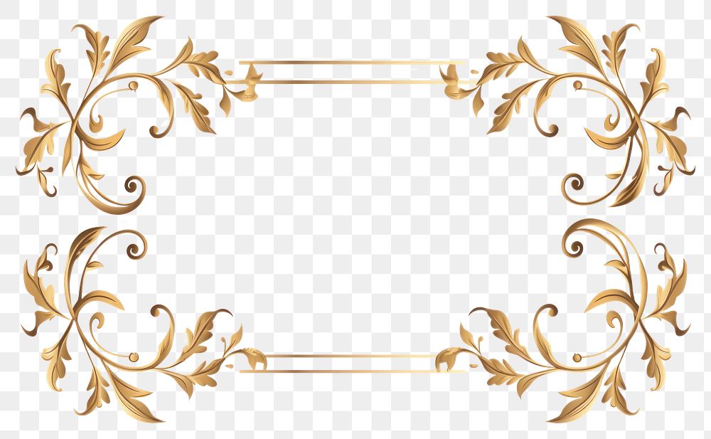 PNG  Tiny rose with vine pattern frame gold. AI generated Image by rawpixel.