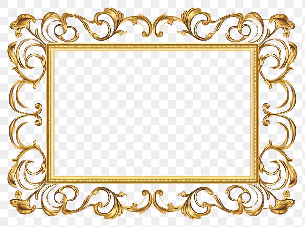 PNG  Floral backgrounds frame gold. AI generated Image by rawpixel.