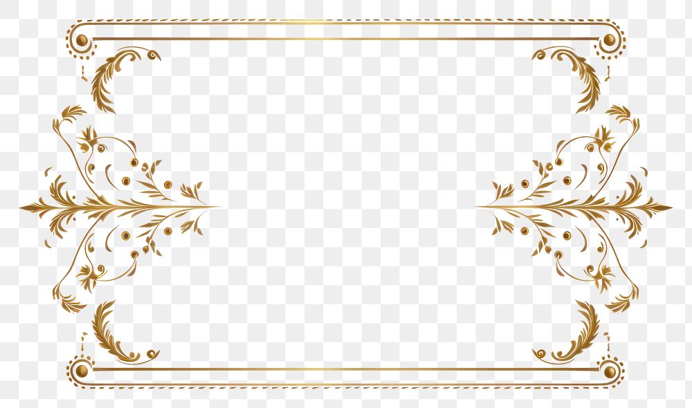 PNG  Star pattern frame gold. AI generated Image by rawpixel.