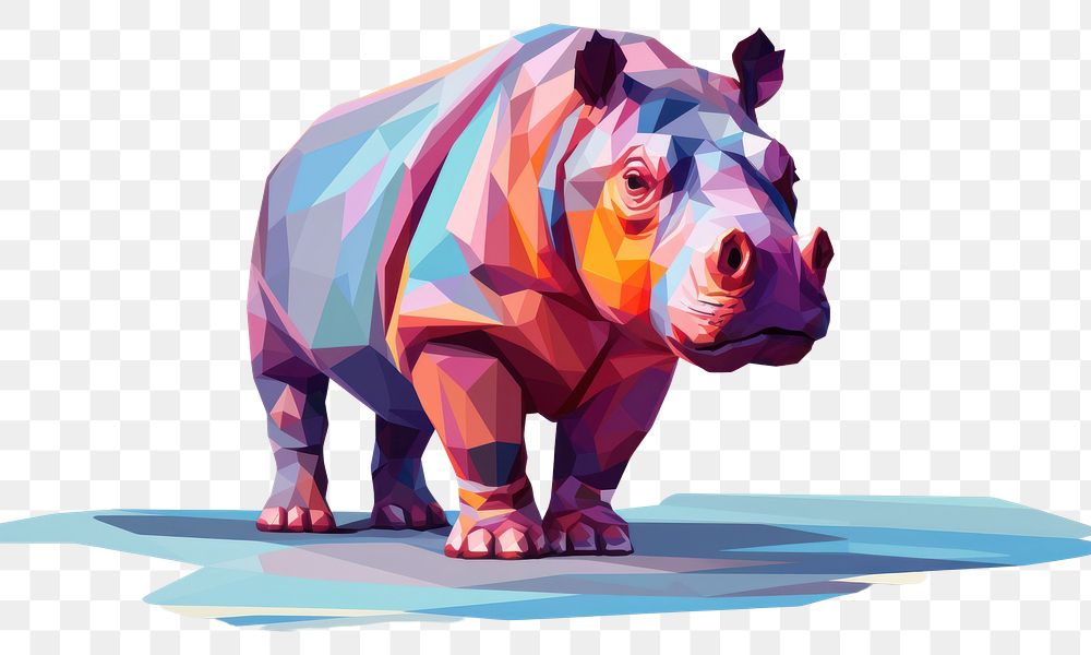 PNG Hippo wildlife animal mammal. AI generated Image by rawpixel.