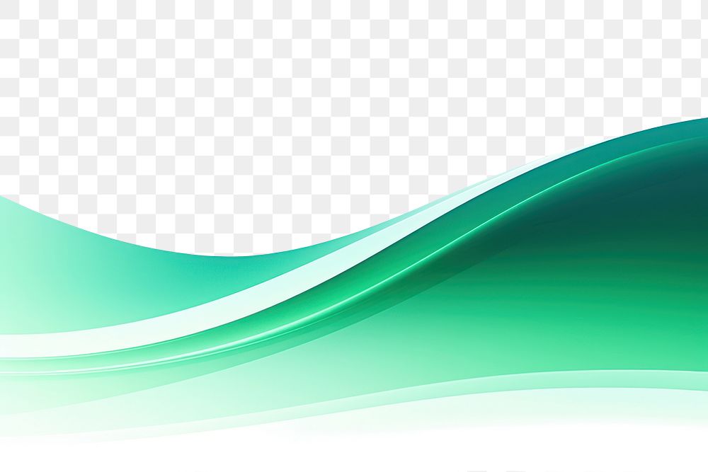 PNG  Green backgrounds wave turquoise. AI generated Image by rawpixel.