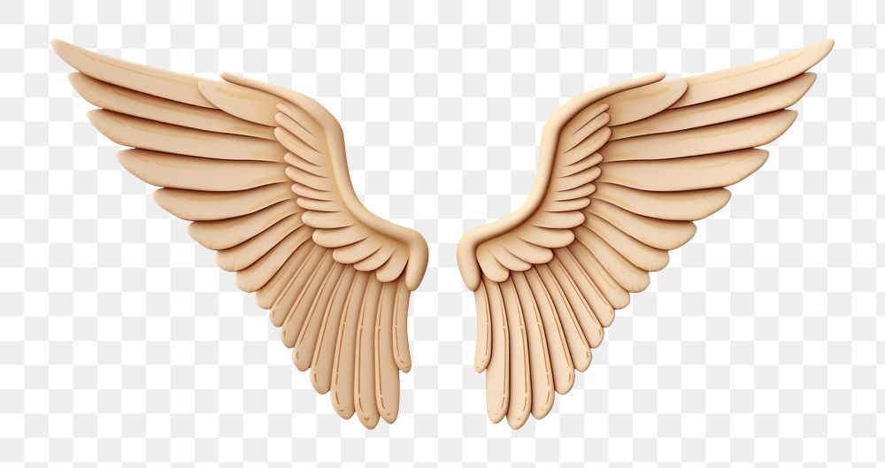 Angel wings icon wood white background accessories. AI generated Image by rawpixel.