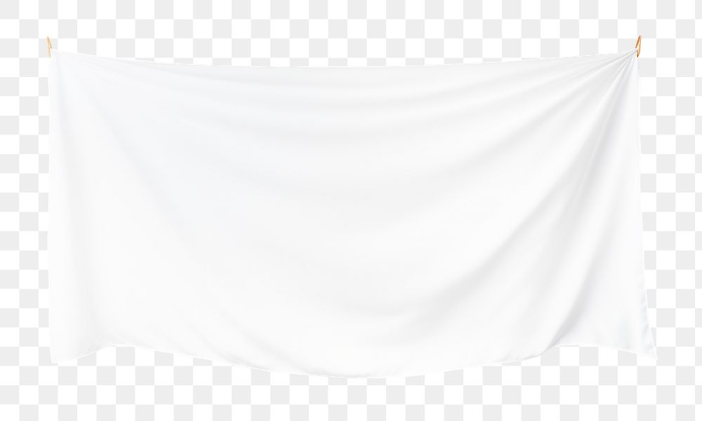 PNG  White tapestry png banner, transparent background