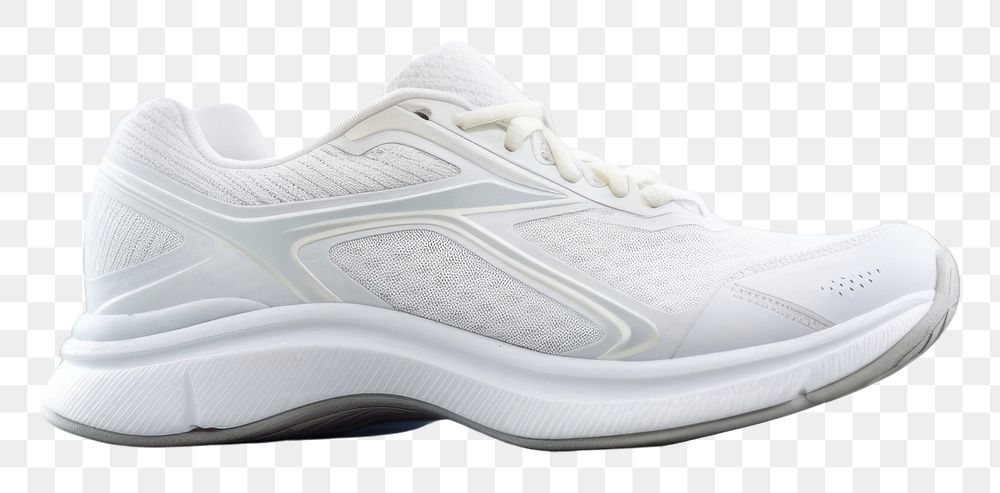 PNG  White shoes running footwear clothing apparel. AI generated Image by rawpixel.