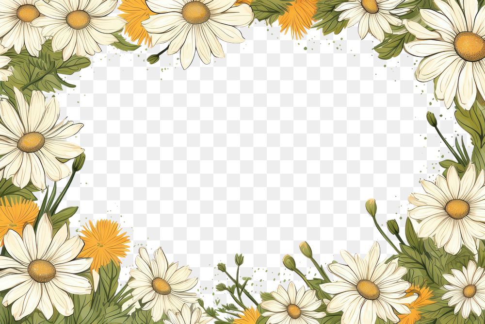 PNG Daisy backgrounds pattern flower. AI generated Image by rawpixel.