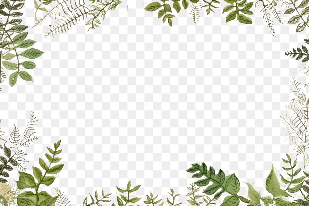 PNG  Fern with small flower backgrounds outdoors pattern. AI generated Image by rawpixel.