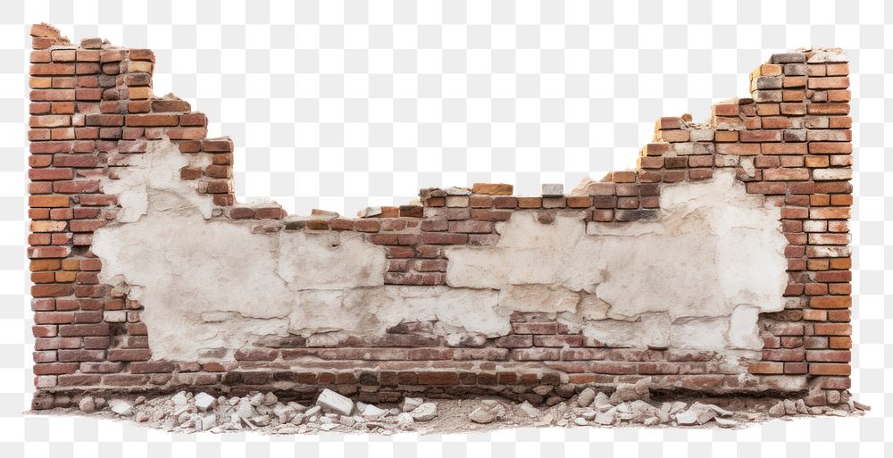 PNG Ruined brick wall architecture building ruins. AI generated Image by rawpixel.