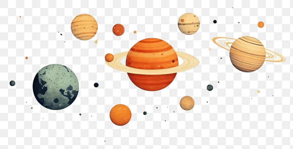PNG  Solar system astronomy planet space. AI generated Image by rawpixel.