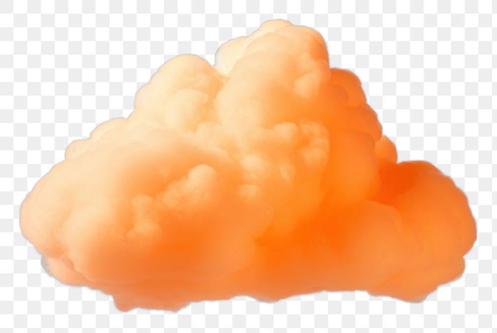 PNG  Orange cloud nature sky fireworks. AI generated Image by rawpixel.