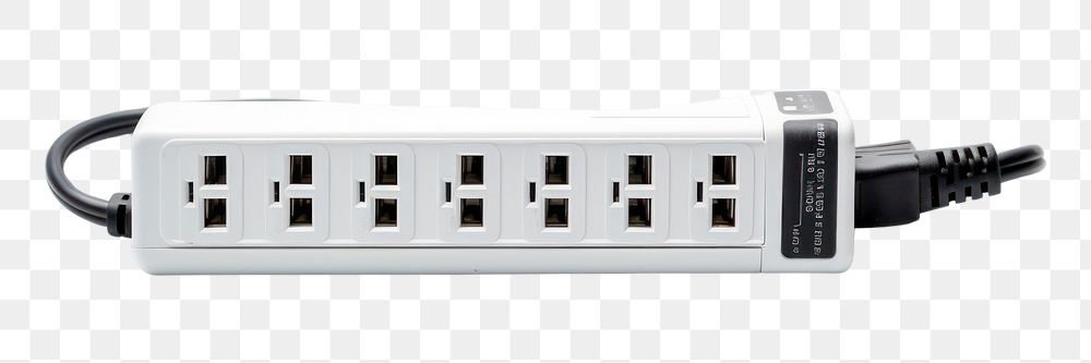 PNG Mini power strip white background electricity electronics. AI generated Image by rawpixel.