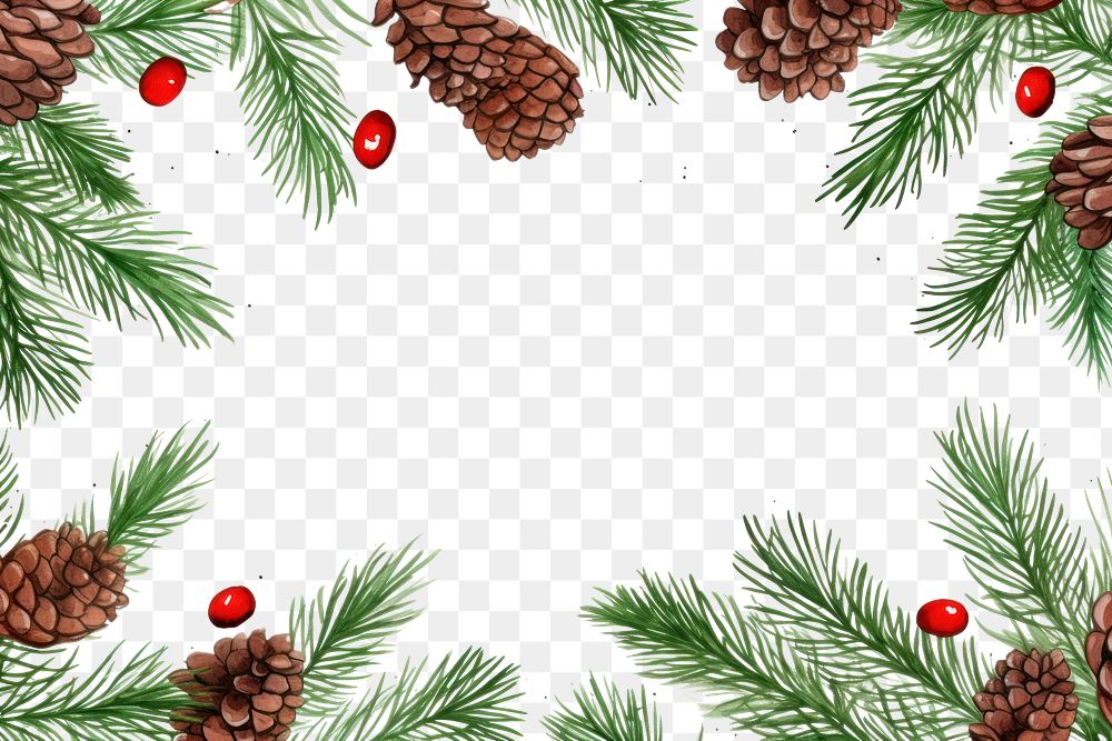 PNG  Pine backgrounds decoration christmas. AI generated Image by rawpixel.
