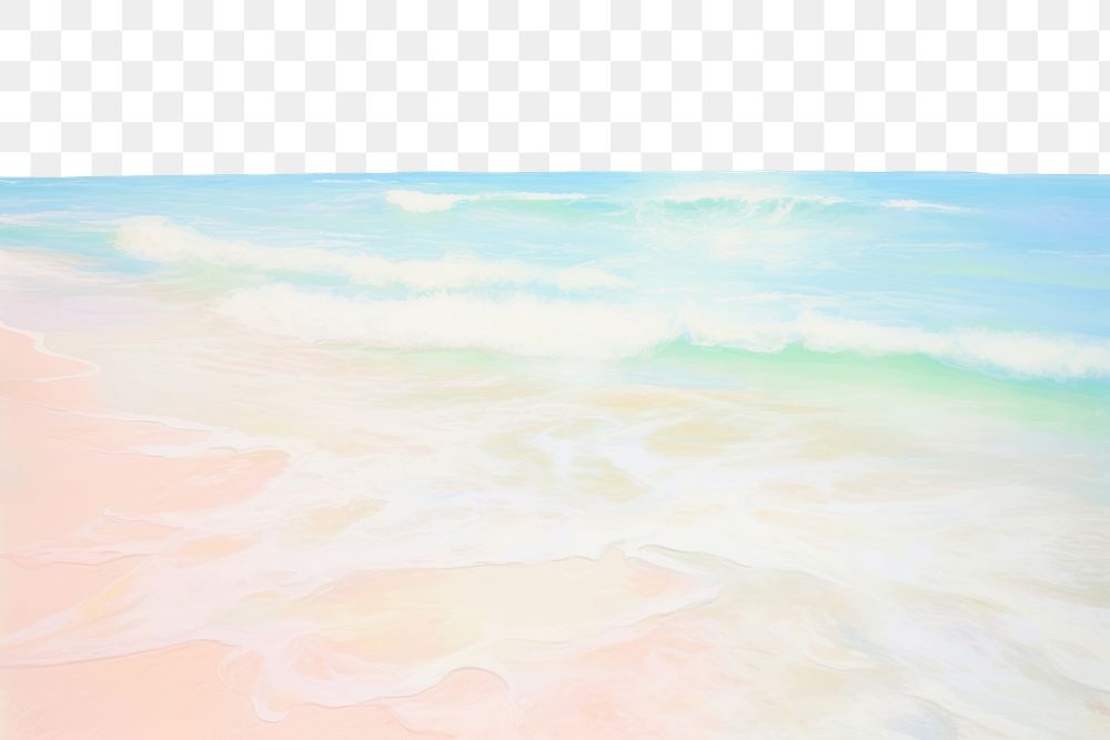PNG  Sea beach backgrounds outdoors horizon. AI generated Image by rawpixel.