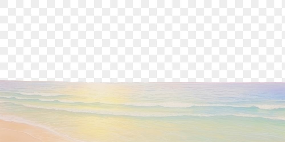 PNG  Sunset beach backgrounds outdoors horizon. AI generated Image by rawpixel.