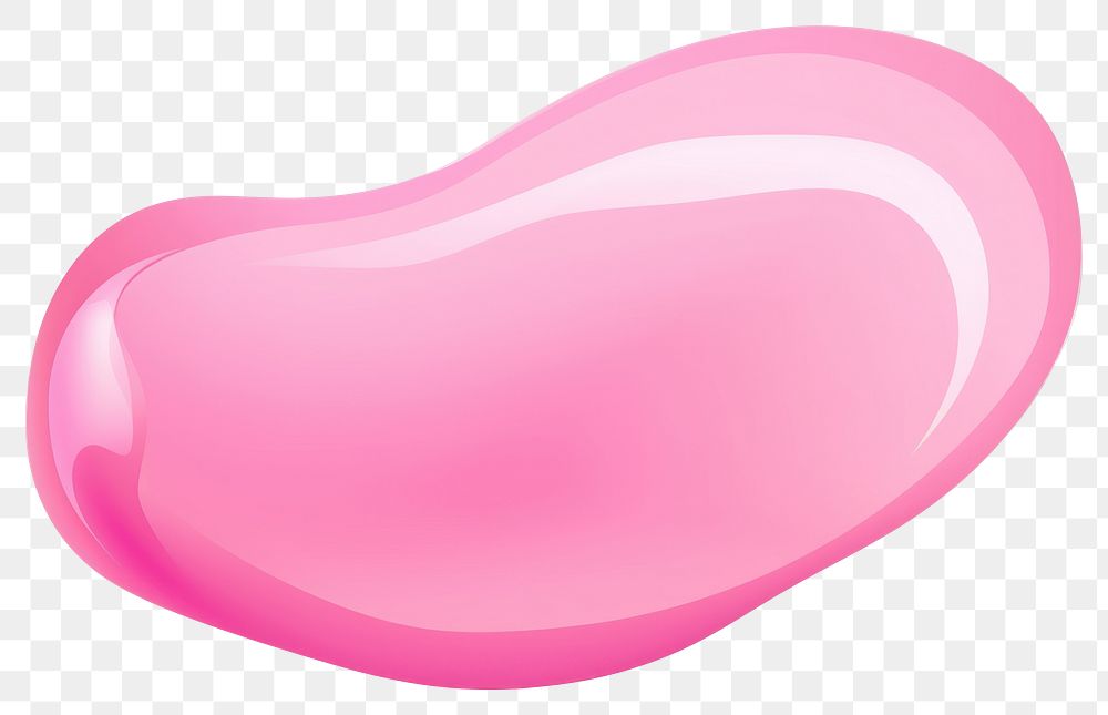 PNG Single color blob petal pink white background. AI generated Image by rawpixel.