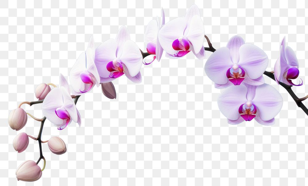 PNG Orchid with clean background blossom flower plant. AI generated Image by rawpixel.