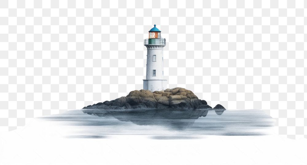 PNG Architecture lighthouse building outdoors. AI generated Image by rawpixel.