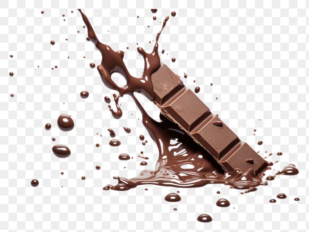 PNG Pouring chocolate refreshment splattered splashing. AI generated Image by rawpixel.