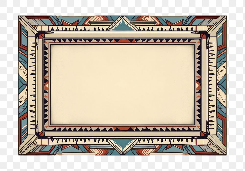 PNG Tribal ornament frame backgrounds blackboard rectangle. AI generated Image by rawpixel.