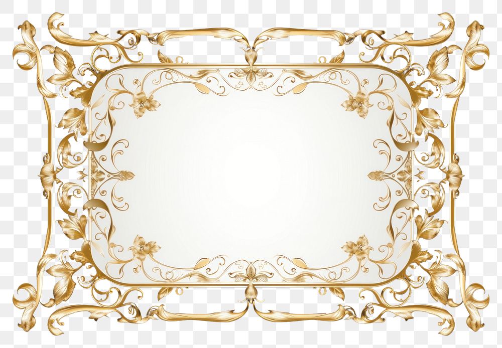 PNG Vintage elegant ornament frame backgrounds gold decoration. AI generated Image by rawpixel.