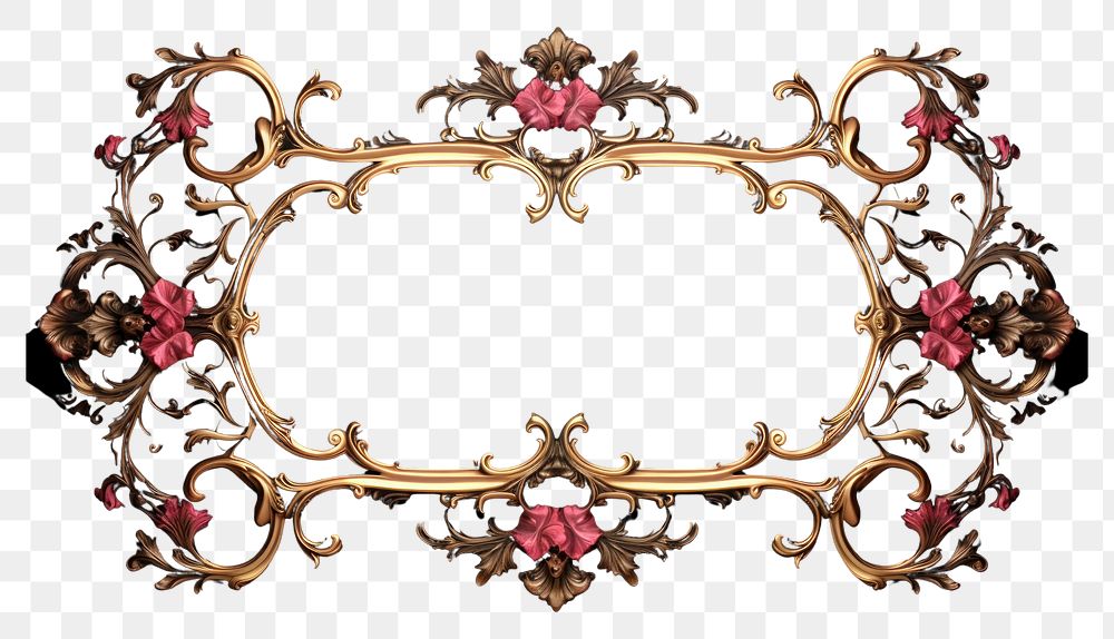 PNG Victorian ornament frame jewelry accessories decoration. AI generated Image by rawpixel.