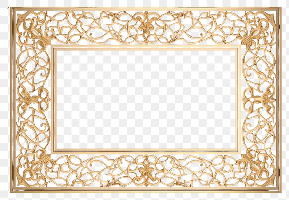 PNG Arabic ornament frame backgrounds blackboard rectangle. AI generated Image by rawpixel.