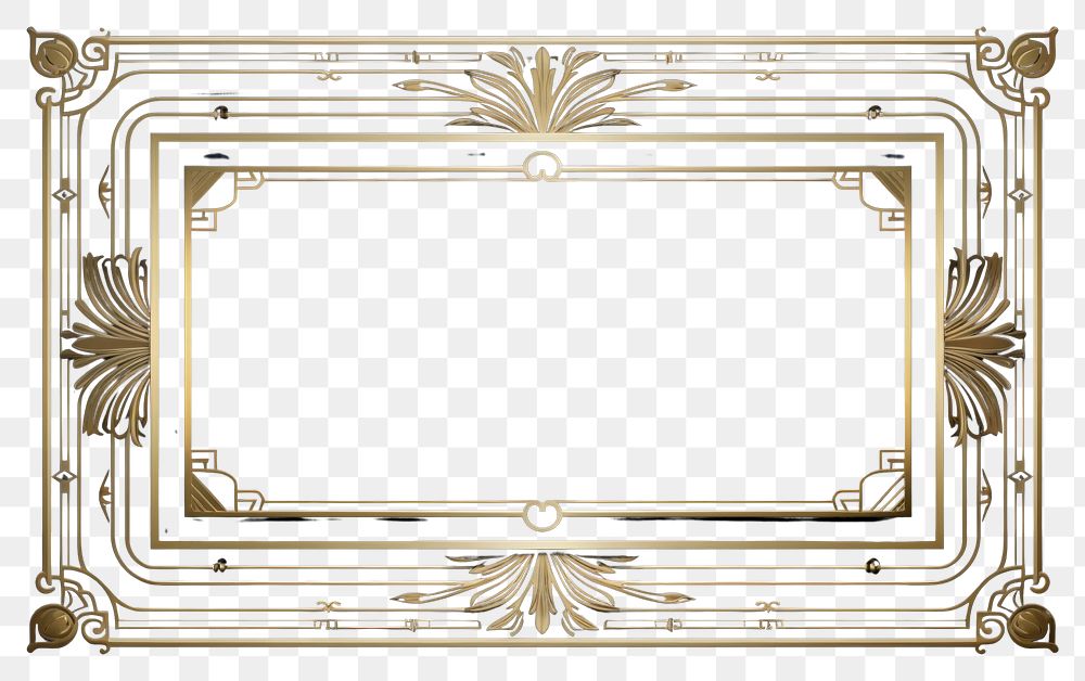 PNG Art deco elegant ornament frame backgrounds technology furniture. AI generated Image by rawpixel.