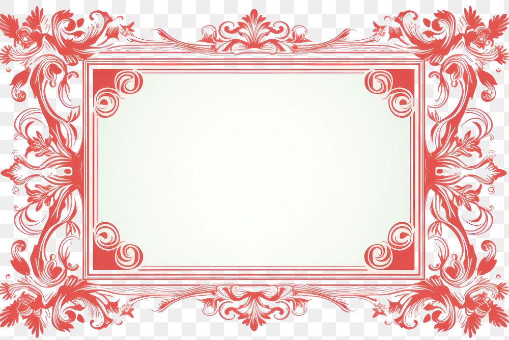 PNG Chinese ornament frame backgrounds graphics pattern. AI generated Image by rawpixel.