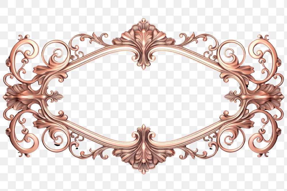 PNG Classic ornament frame jewelry gold accessories. AI generated Image by rawpixel.