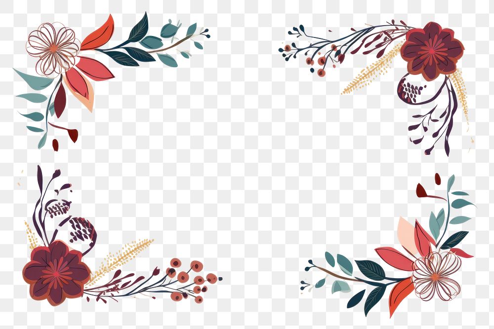 PNG Cute doodle ornament frame backgrounds graphics pattern. AI generated Image by rawpixel.