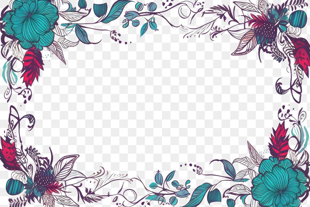 PNG Doodle ornament frame graphic backgrounds graphics pattern. 