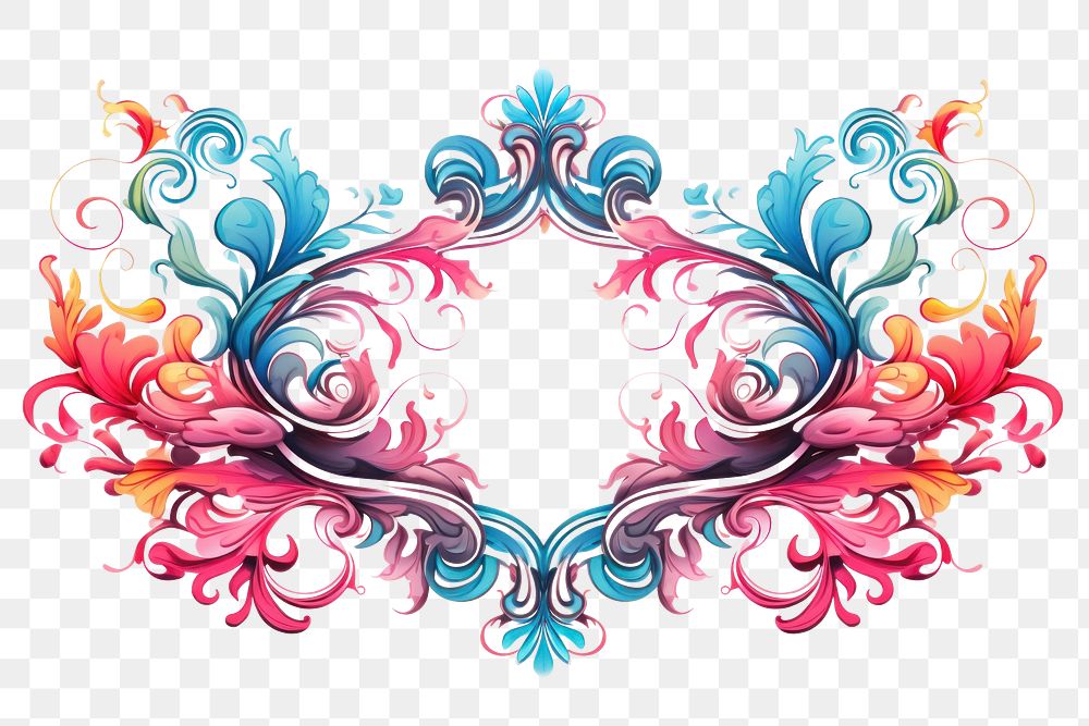 PNG Elegant ornament frame graphics pattern art. AI generated Image by rawpixel.