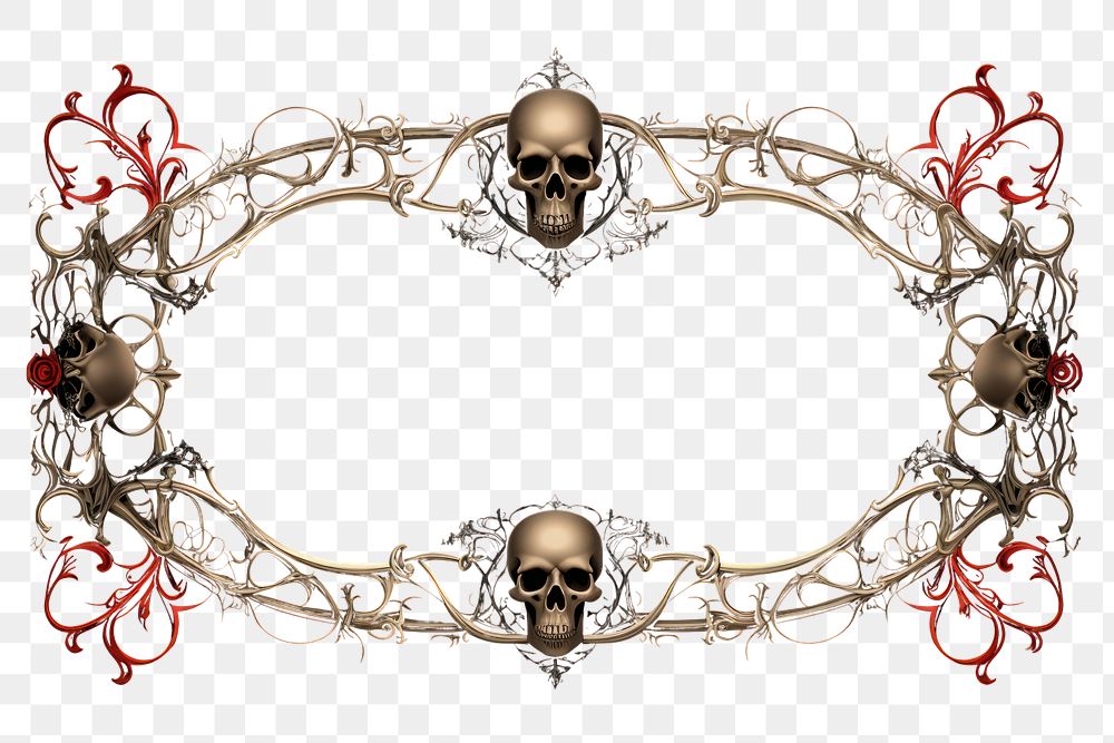 PNG Gothic ornament frame accessories chandelier accessory. AI generated Image by rawpixel.