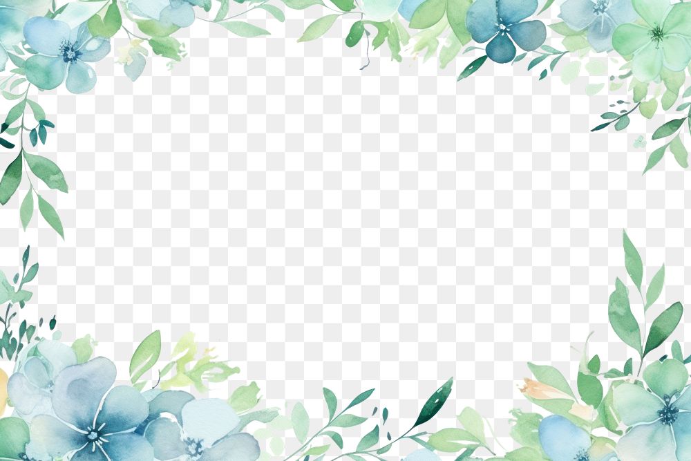 PNG Floral frame backgrounds pattern nature. AI generated Image by rawpixel.