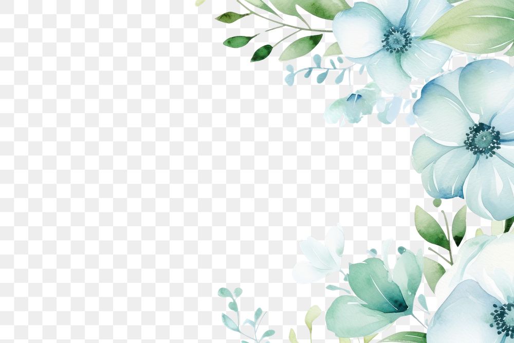 PNG Floral frame backgrounds pattern flower. AI generated Image by rawpixel.