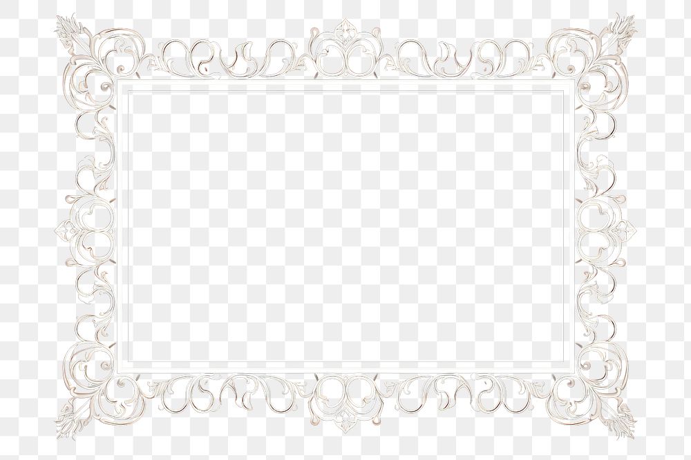 PNG Elegant ornament frame backgrounds black black background. AI generated Image by rawpixel.