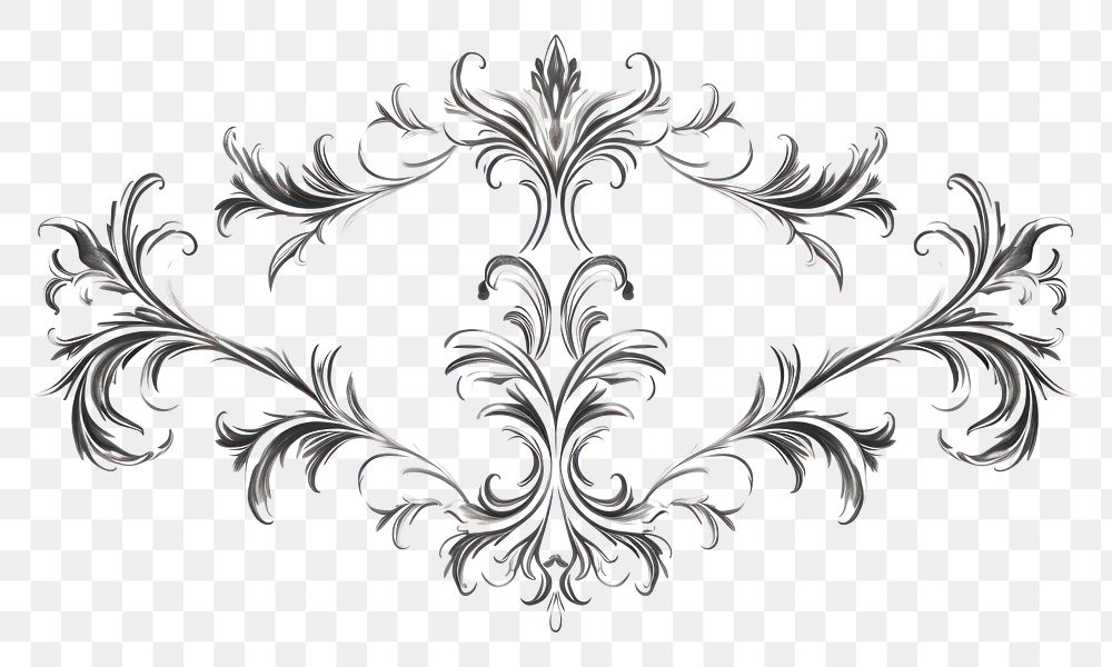 PNG Line art ornament frame backgrounds graphics pattern. AI generated Image by rawpixel.
