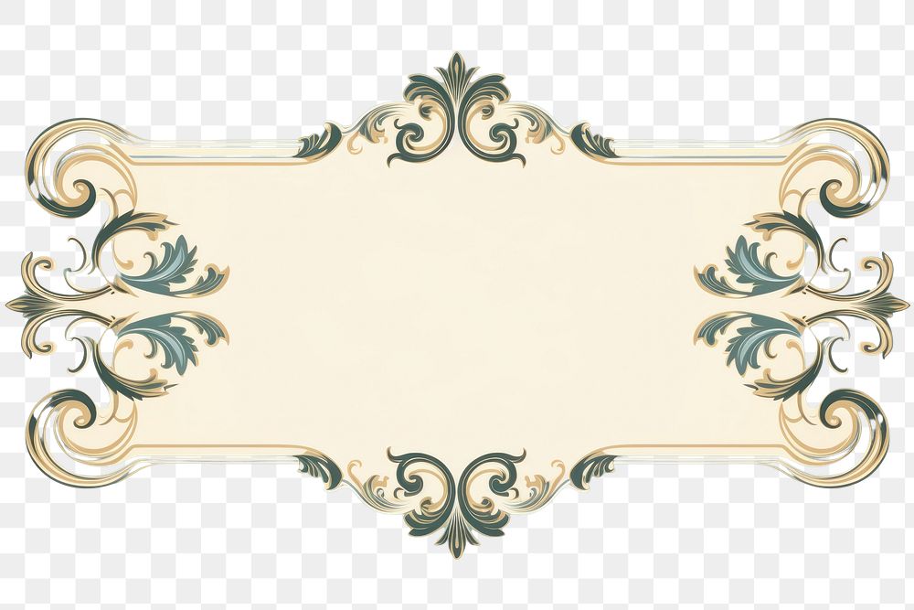 PNG Vintage elegant ornament frame graphics pattern blue. AI generated Image by rawpixel.