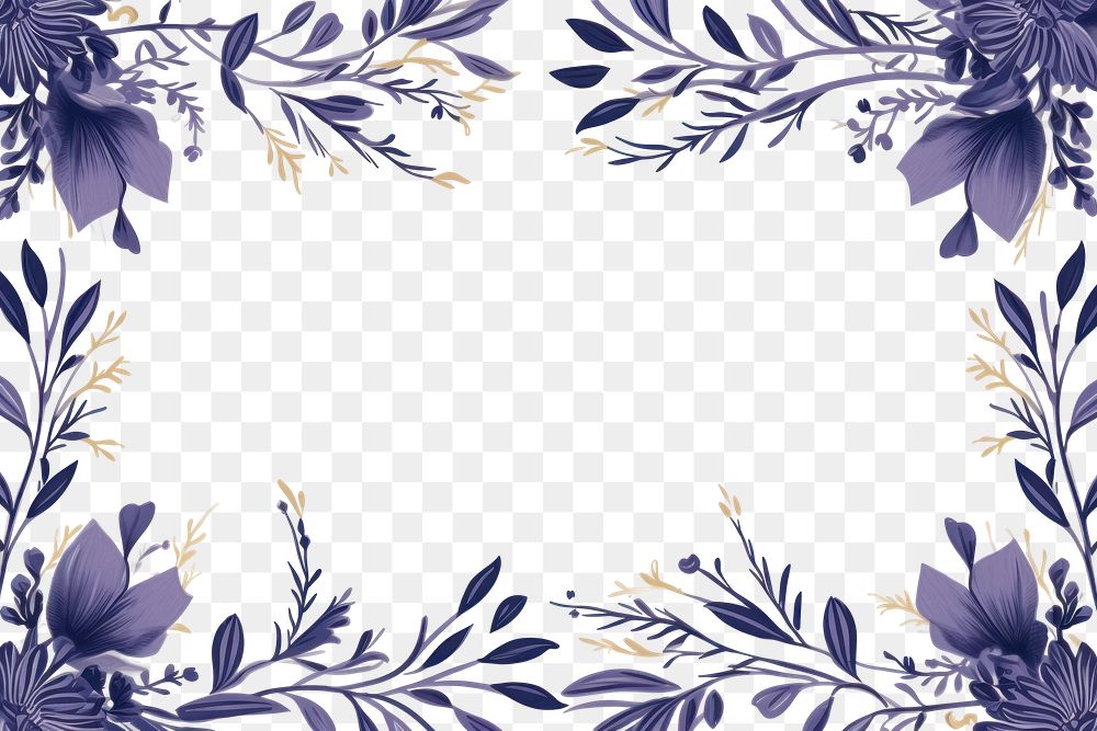 PNG Vintage floral ornament frame backgrounds graphics pattern. AI generated Image by rawpixel.